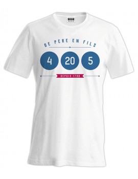 Tee-shirt 4 20 5 De Père en Fils