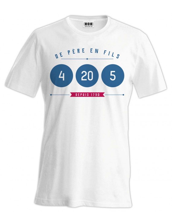 Tee-shirt 4 20 5 De Père en Fils